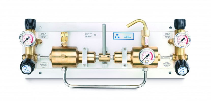 Reduceerstation omschakelend Rotarex CEN tbv de gasvoorziening van gasdistributiesystemen